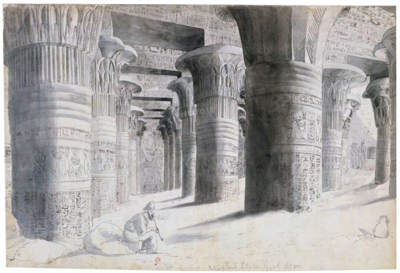 'Portico of Esuch, Egypt', 1822. Artist: Wilkinson