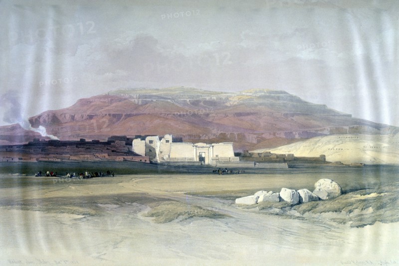 'Medinet Abou, Thebes, 8th December 1832', Egypt, 19th century. Artist: Louis Haghe