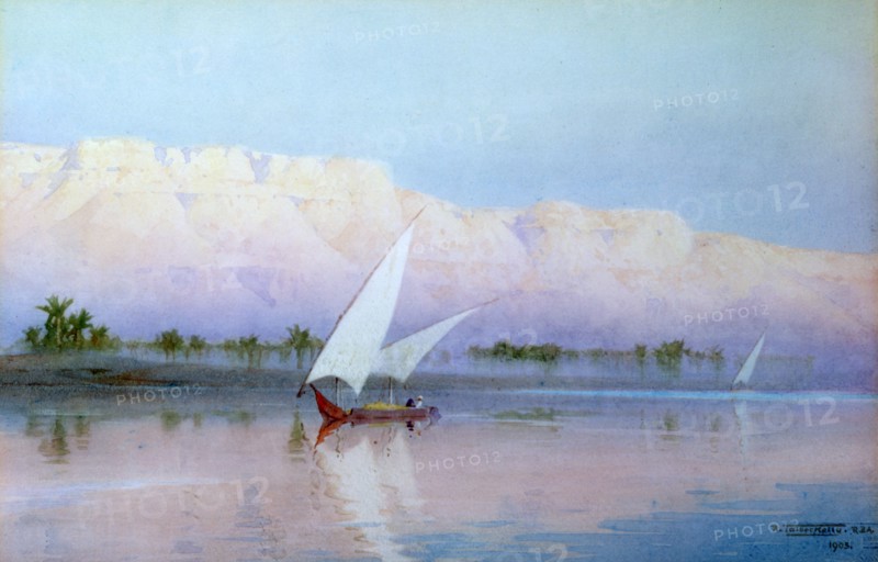 'Boat on the Nile', 1903. Artist: Robert Talbot Kelly
