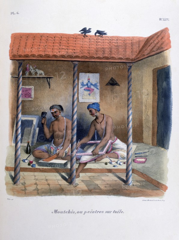 'Fabric Painters', 1828. Artist: Marlet et Cie