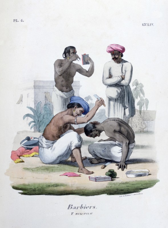 'Barbers', 1828. Artist: Marlet et Cie