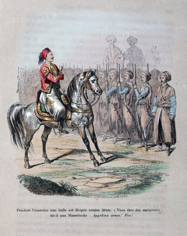 Suleiman Pasha, 1847. Artist: Jean Adolphe Beauce
