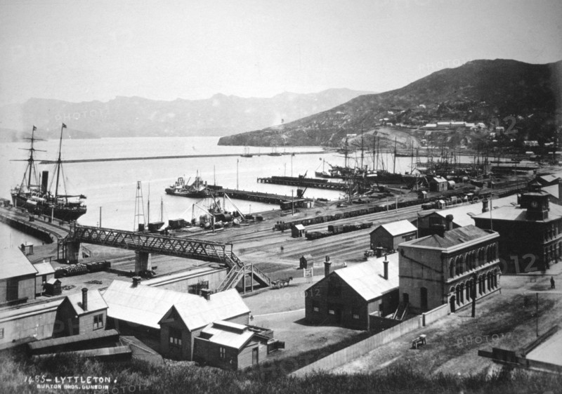 Lyttelton, Canterbury, South Island, New Zealand, 1880. Artist: Burton Brothers