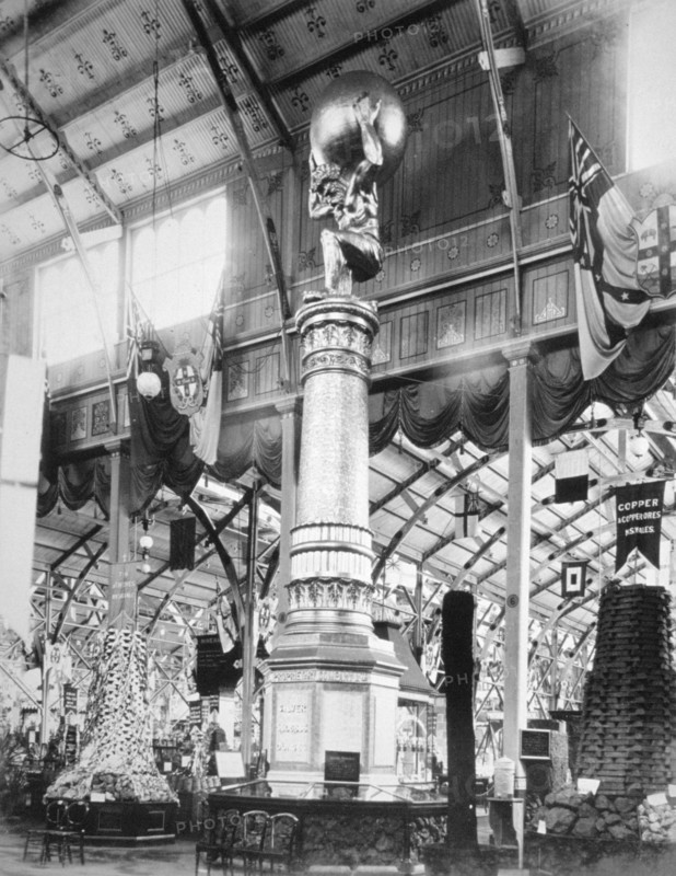 New South Wales Room of Minerals and Rocks, Centennial International Exhibition, Australia, 1888. Artist: O'Shamessy