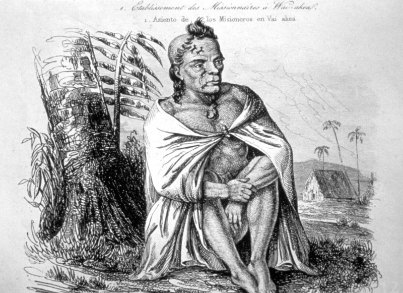 Chief, Hawaii, 19th century. Artist: Ellis
