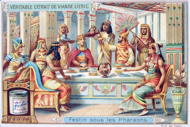 Feast at the time of the Pharaohs, Ancient Egypt, c1900. Artist: Unknown