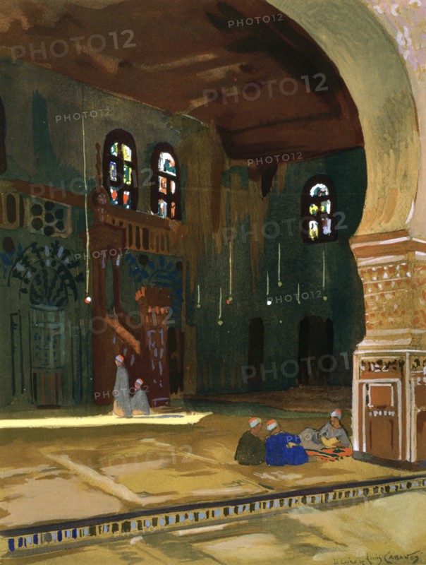 The Mosque of Sultan al-Ghuri, Cairo, Egypt, 1928. Artist: Louis Cabanes