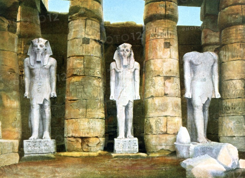 Three statues of Rameses II, Luxor, Egypt, 20th Century. Artist: Unknown