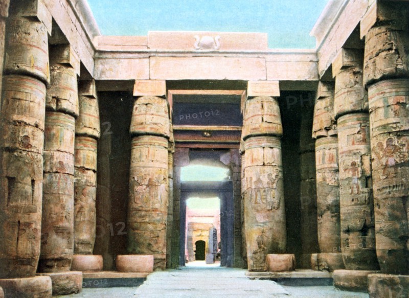 Temple of Khonsu, Karnak, Luxor, Egypt, 20th Century. Artist: Unknown
