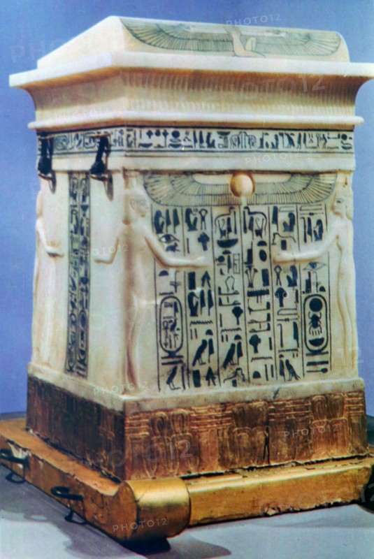 Canopic chest from the Tomb of Tutankhamun, 14th century BC. Artist: Unknown