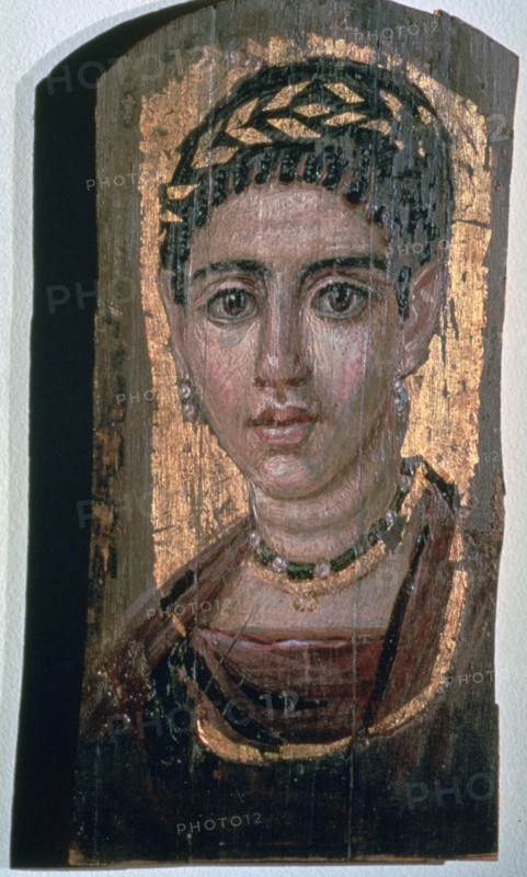 Mummy portrait of an Egyptian woman, c1st-3rd century. Artist: Unknown