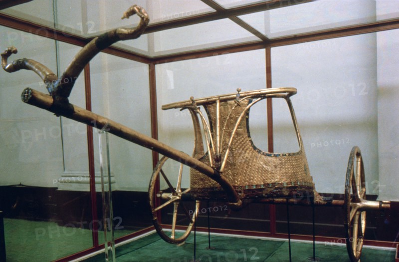 Chariot from the tomb of Tutankhamun, 14th century BC. Artist: Unknown