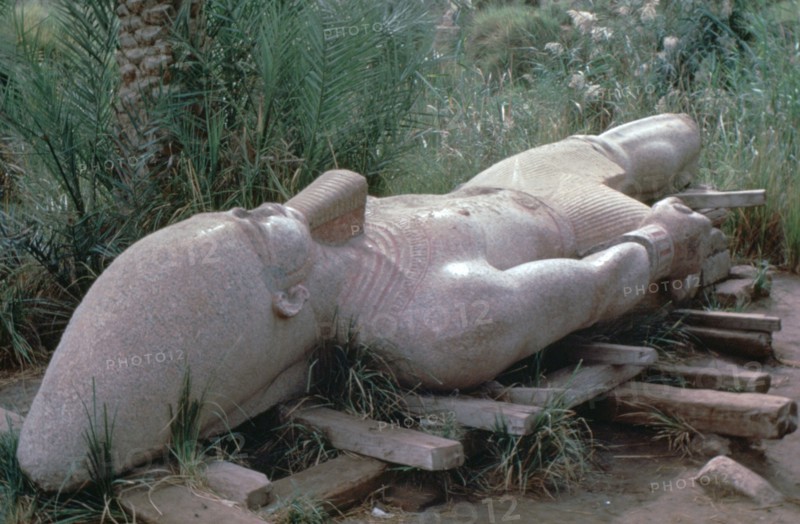 Colossal statue of Rameses I in situ, Memphis, Egypt, 13th century BC. Artist: Unknown