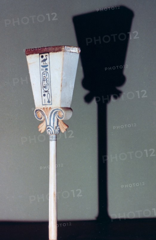 Stylized lotus flower ivory papyrus polisher, 14th century BC. Artist: Unknown