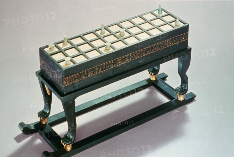 Senet gaming board, from the Tomb of Tutankhamun, 18th Dynasty. Artist: Unknown