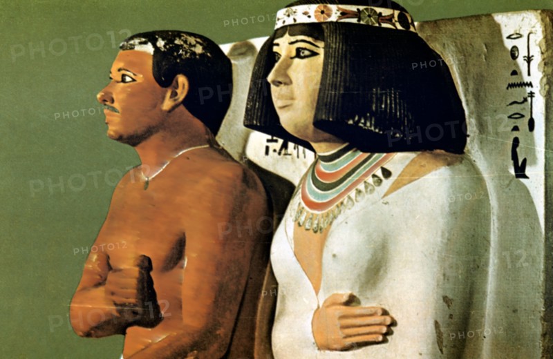 Prince Rahotep and His Wife Nofret, Egypt, 4th Dynasty. Artist: Unknown
