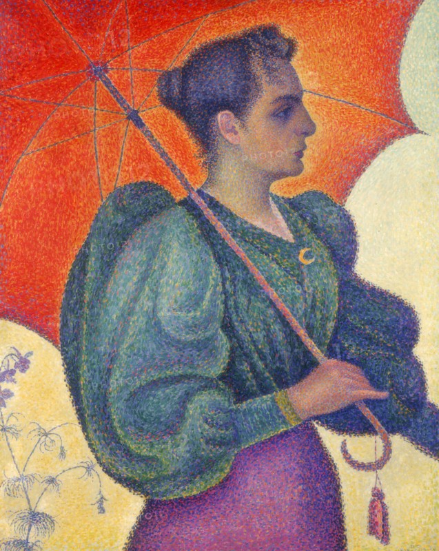 'Woman with Umbrella', 1898. Artist: Paul Signac