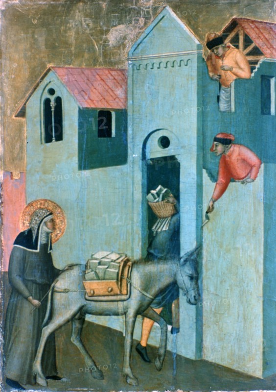 The Blessed Humility and Eleven Stories from Her Life', (detail), c1306-1348 Artist: Pietro Lorenzetti