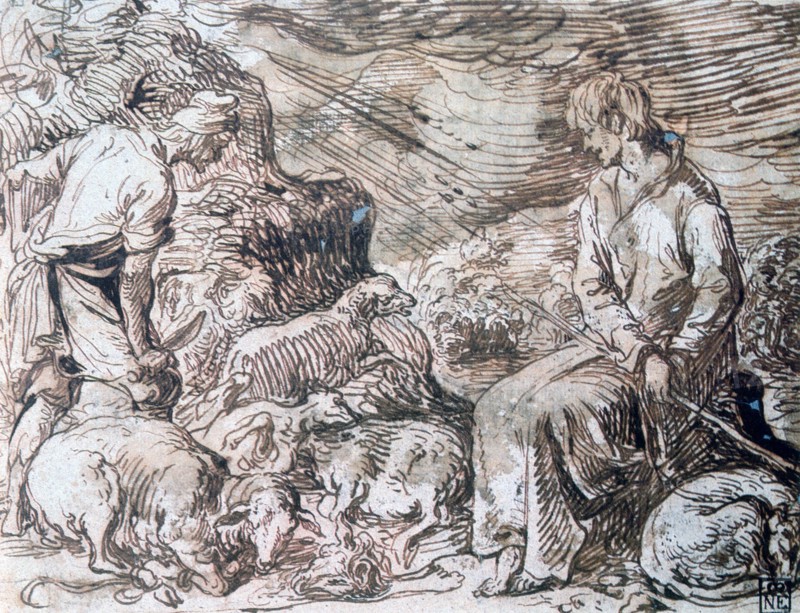 'Hippocrate and Démocrite', c1584-1629. Artist: Jacques de Gheyn II