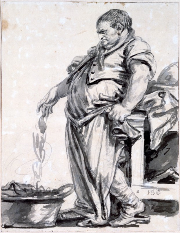 'The Butcher', c1745-1805 Artist: Jean-Baptiste Greuze