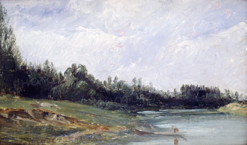 'Landscape at the Edge of Water', c1823-1869. Artist: Paul Huet