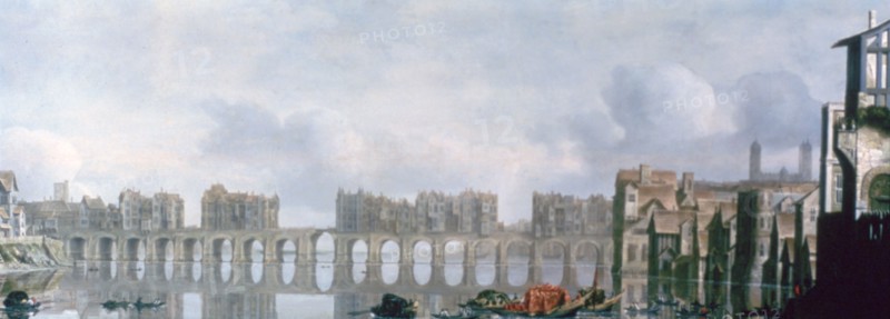 'London Bridge', 1630. Artist: Claude Jongh