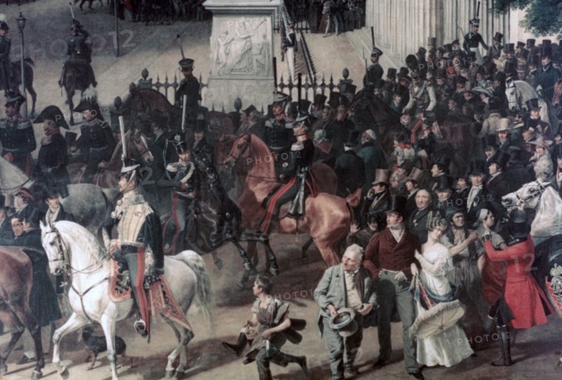 'Parade at the Opera Place, Berlin', (detail), c1817-1857. Artist: Franz Kruger