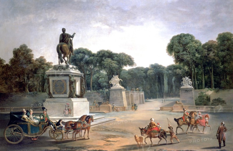 'Entrance to the Palace of Louis XV', 1775. Artist: Jean Baptiste Le Prince