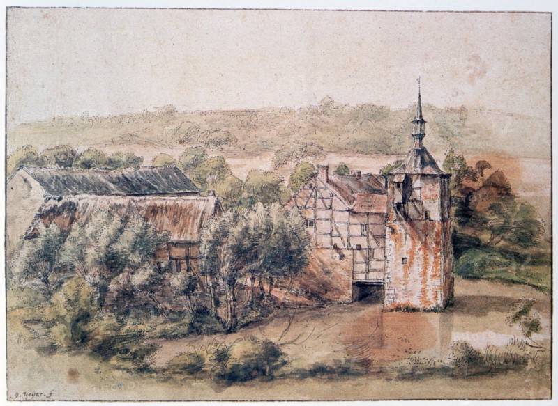 'Landscape with Houses', c1643-1687. Artist: Gillis Neyts