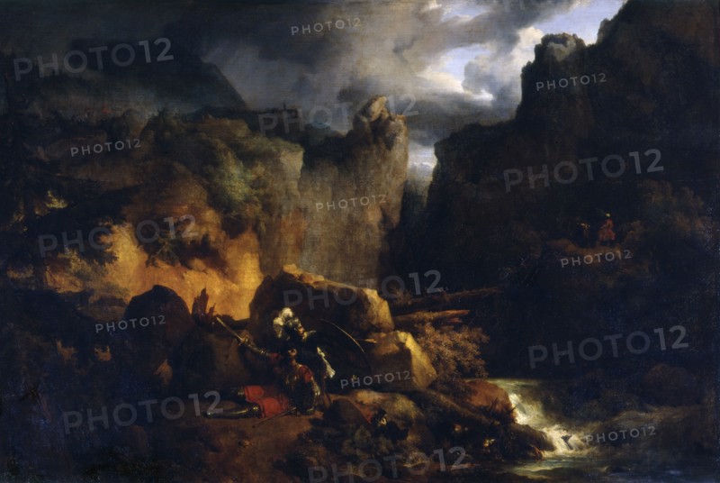 'Death of Roland', c1818. Artist: Achille Etna Michallon