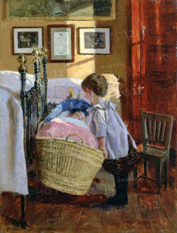 'The Watchful Eye', 1889. Artist: Viggo Christian Frederik Vilhelm Pedersen