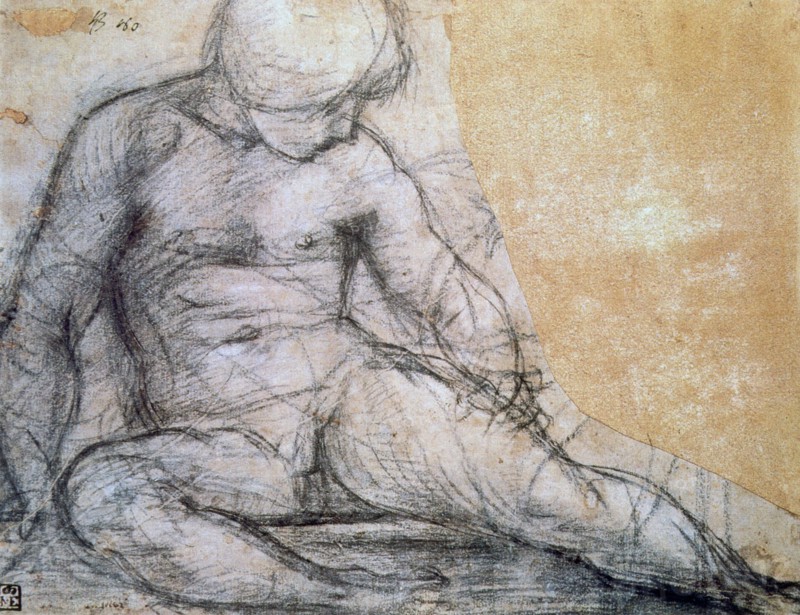 'Seated Boy', c1514-1557. Artist: Jacopo Pontormo