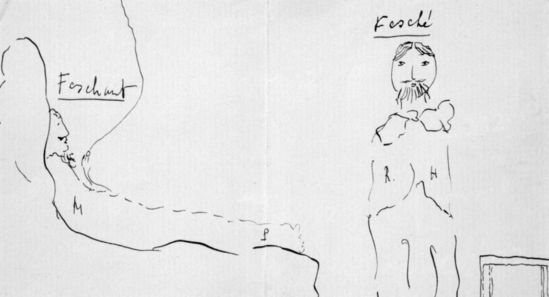 'Self Portrait with Reynaldo Hahn', c1891-1922. Artist: Marcel Proust