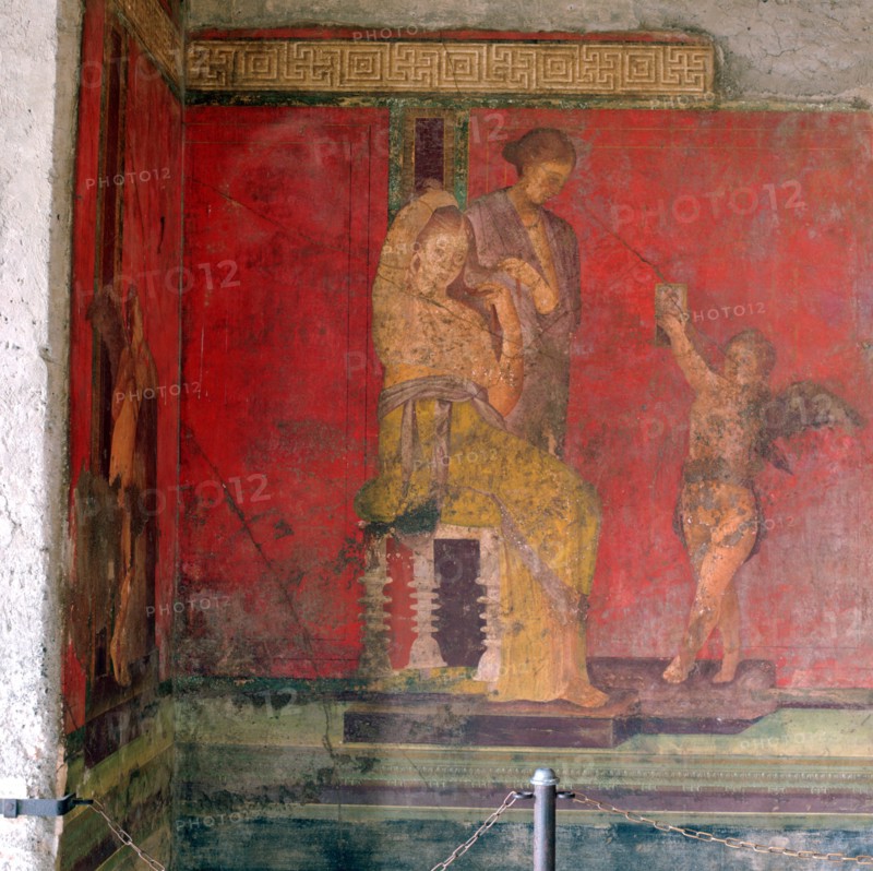 Woman Having her Hair Dressed by a Maid-Servant, 1st Century BC. Creator: Unknown.