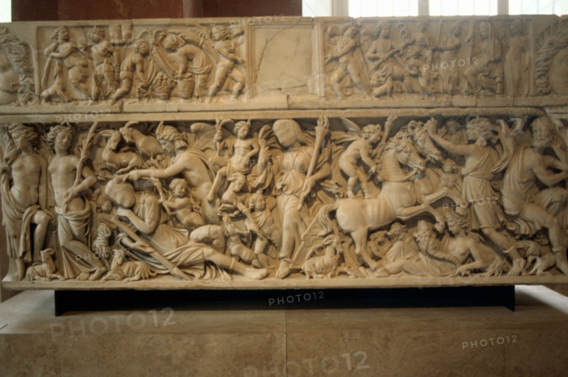 Roman sarcophagus with the legend of Selene and Endymion, 230-235 AD. Artist: Unknown