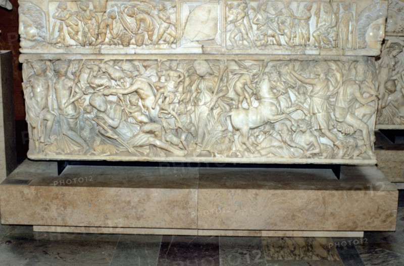 Roman sarcophagus with the legend of Selene and Endymion, 230-235 AD. Artist: Unknown