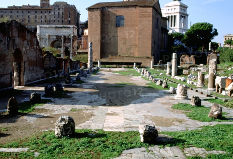 The Basilica Aemilia, Rome, Italy. Artist: A Lorenzini