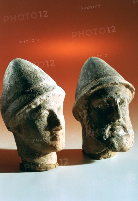 Heads of dignitaries, Kerkouane, Tunisia, 3rd century BC. Artist: Unknown
