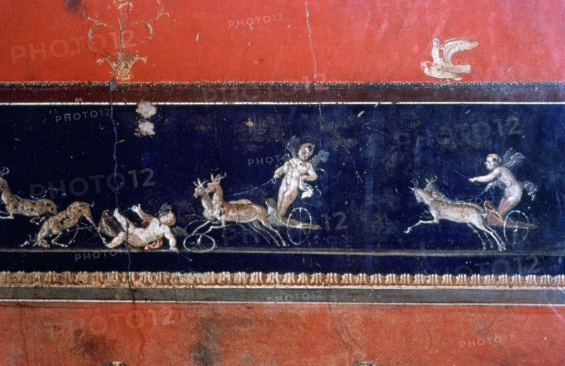 Roman mural, House of the Vettii, Pompeii, Italy. Creator: Unknown.