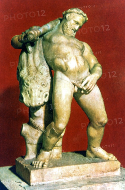 Roman statue of a drunken Hercules. Artist: Unknown
