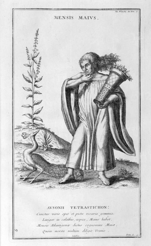 A representation of May, 1757.  Artist: Bernard de Montfaucon