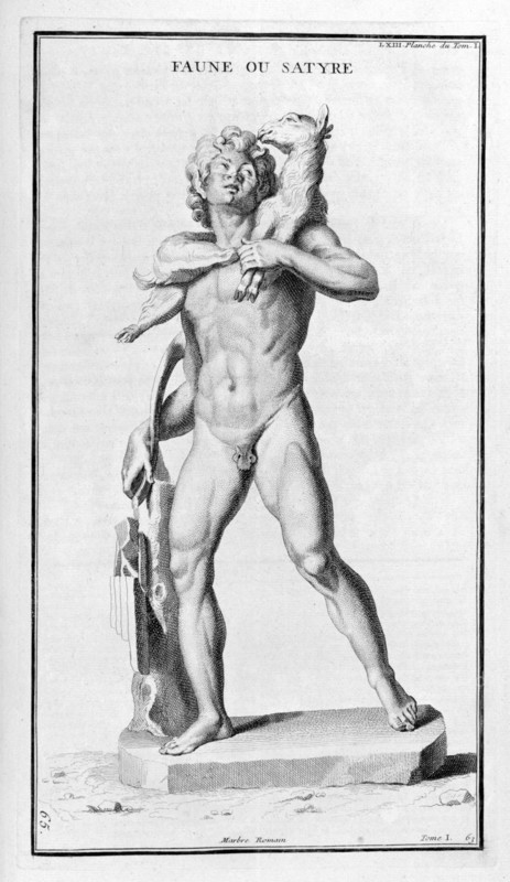 'Faun or Satyr, after a Roman statue', 1757. Artist: Bernard de Montfaucon