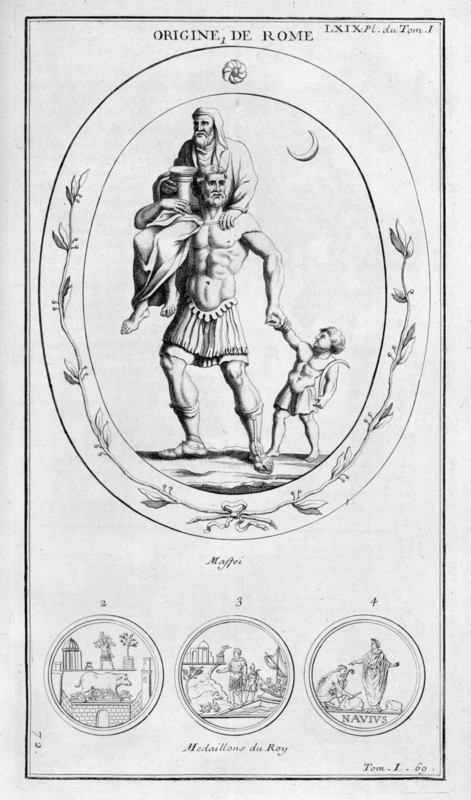 'The origin of Rome', 1757. Artist: Bernard de Montfaucon