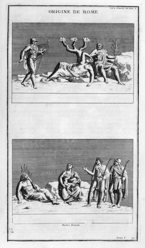 'The origin of Rome', 1757. Artist: Bernard de Montfaucon
