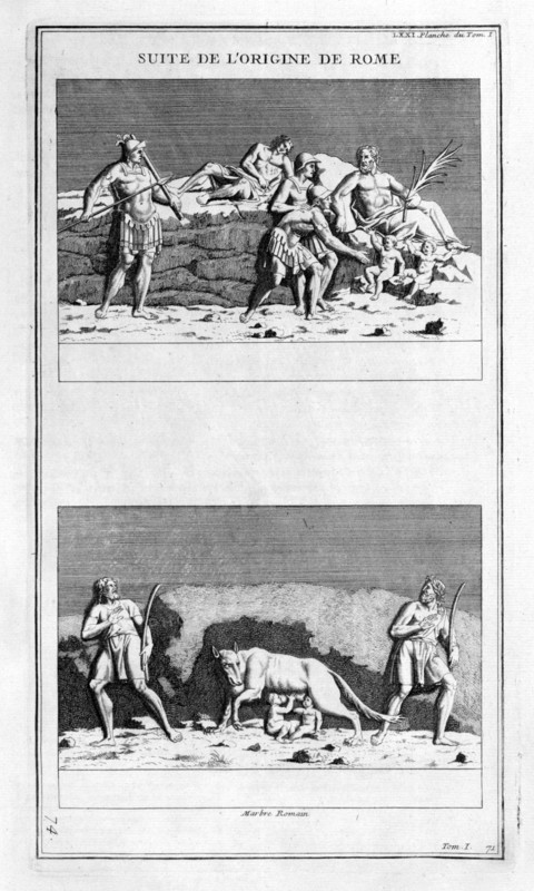 'The origin of Rome', 1757. Artist: Bernard de Montfaucon
