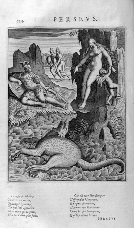 'Perseus rescuing Andromeda', 1615. Artist: Leonard Gaultier
