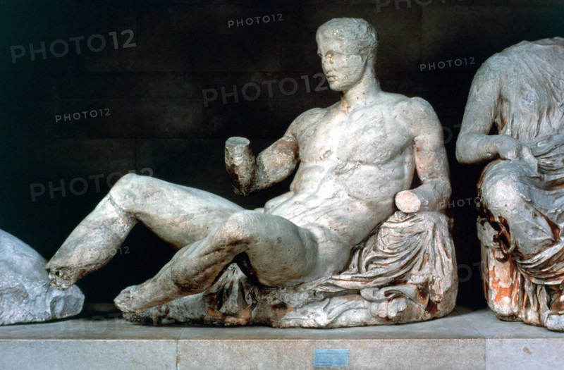 Dionysus, from the east pediment of the Parthenon, 447-432 BC. Artist: Unknown