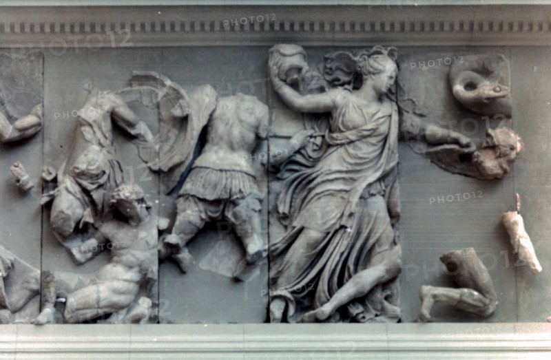 Detail from the Great Frieze of the Pergamon Altar, 180-159 BC. Artist: Unknown