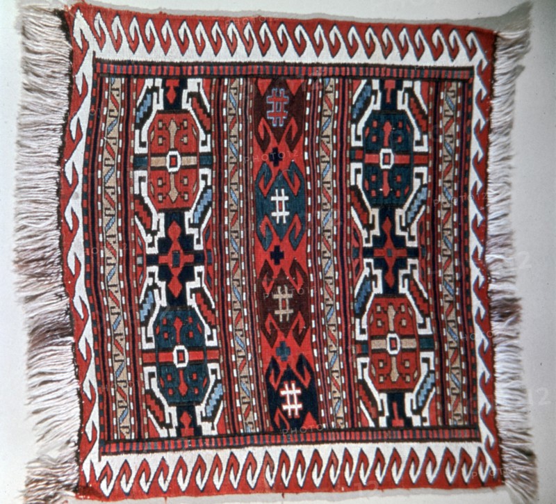 Bag face with soumak brocading, Caucasus. Artist: Unknown