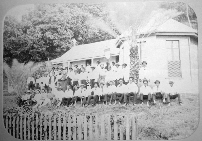 Missionary school, Levuka, Fiji, 1888. Artist: Unknown